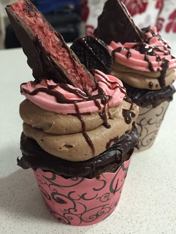 Cherry Ripe Cupcakes
